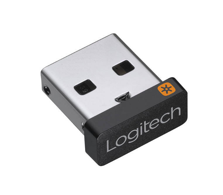 Logitech USB Unifying Receiver, 2.4 GHz Wireless Technology
