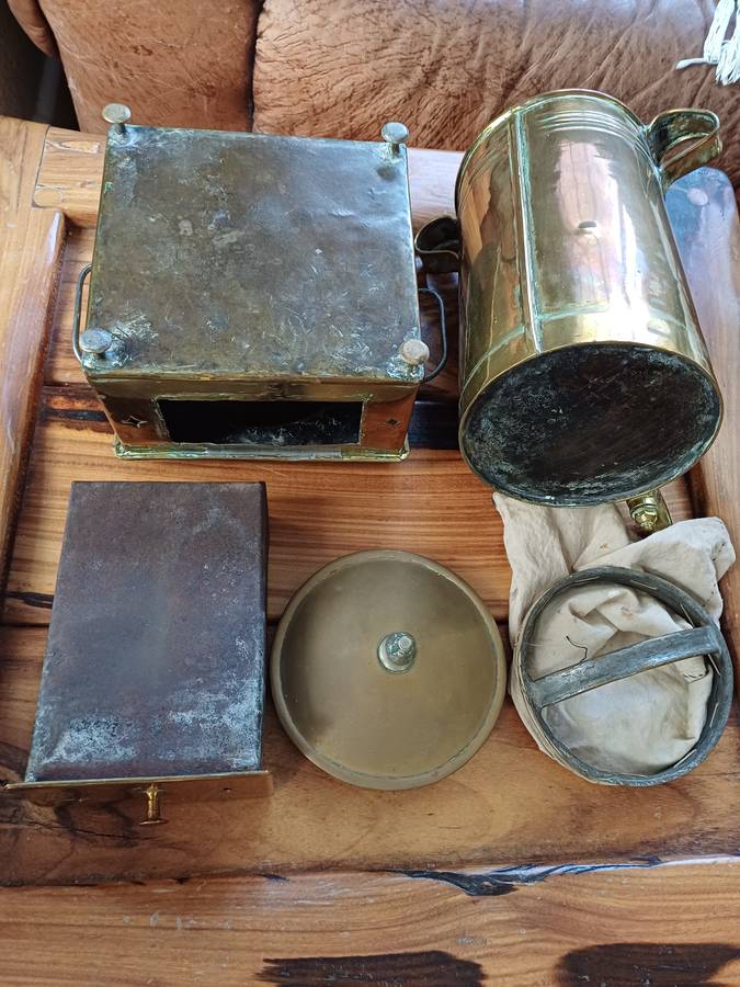 Antique copper filter coffee maker/Old Cape Coffee Konfoor