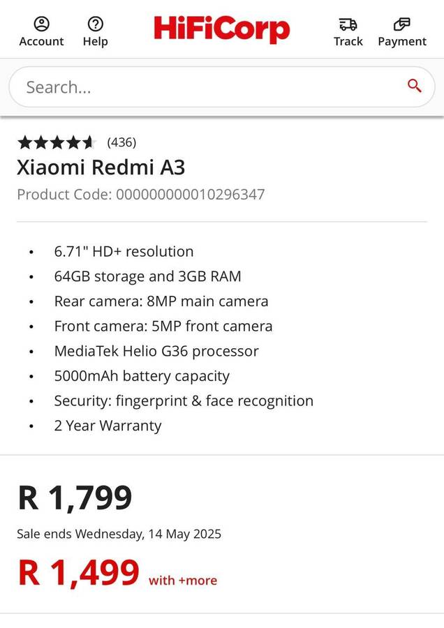 Xiaomi Redmi A3