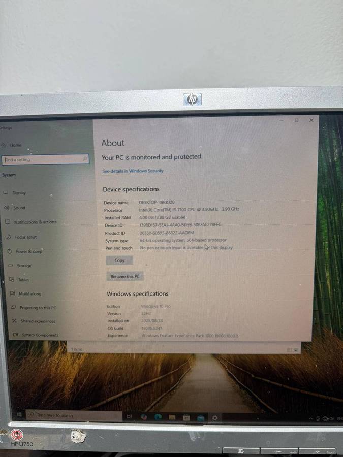 HP 290 G1 Desktop Bundle