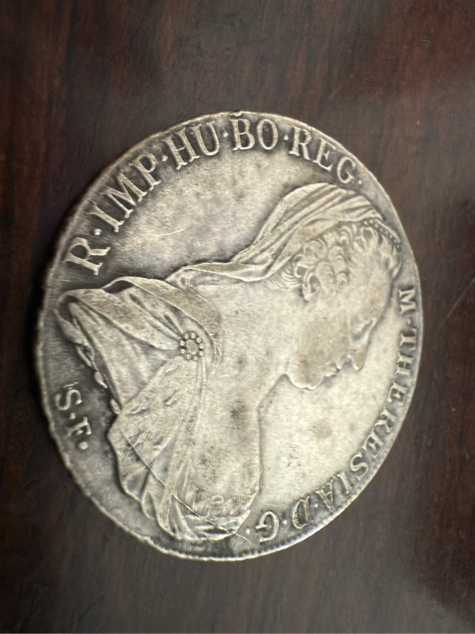 Maria Theresa Thaler silver coin SF