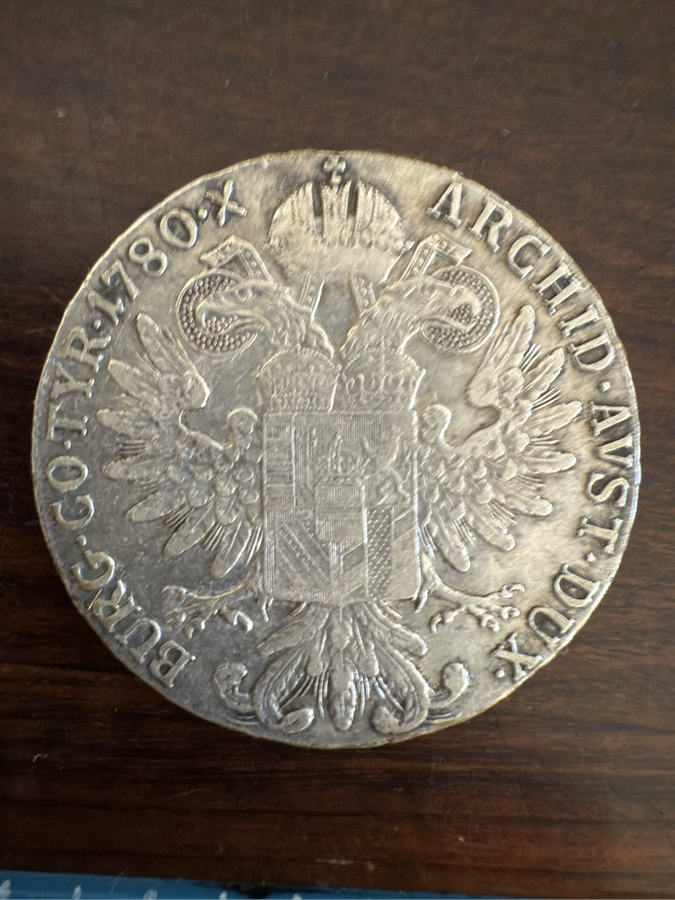 Maria Theresa Thaler silver coin SF