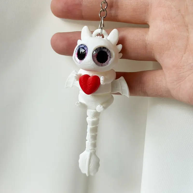 Light Fury From How To Train Your Dragon Keychain