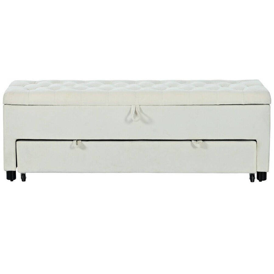 pro-t velvet rectangular stoprage ottoman double size
