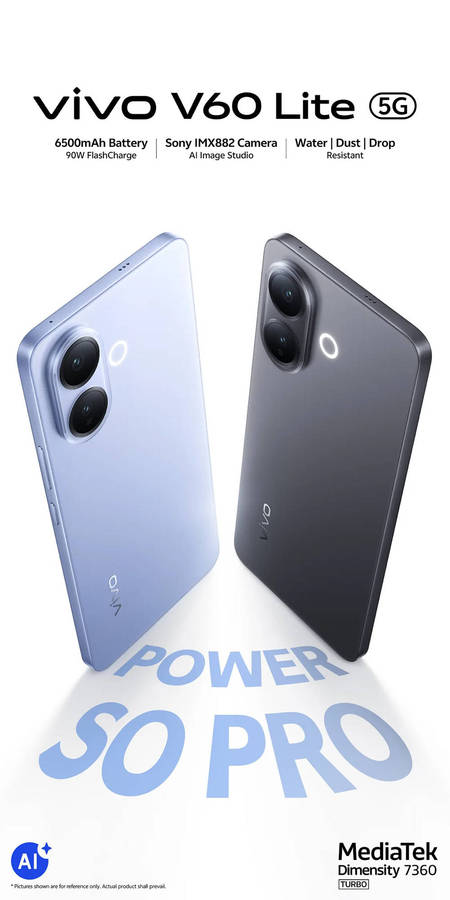VIVO V60 Lite 5G 256GB Dual Sim