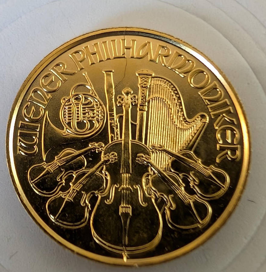 1/25 Ounce Gold Vienna Philharmonic Coin 2023
