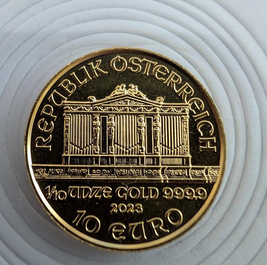 1/10 Ounce Gold Vienna Philharmonic Coin 2023