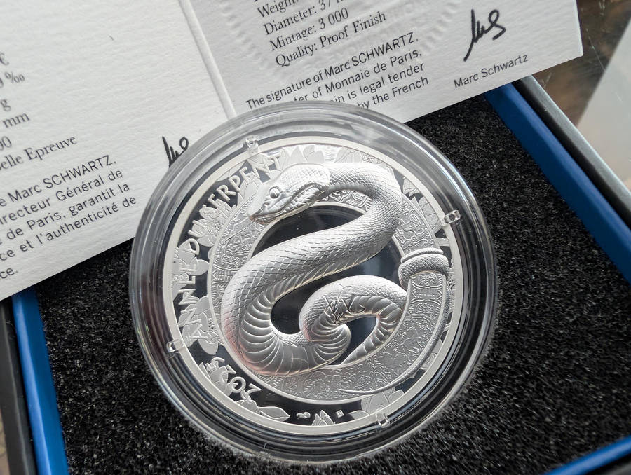 Year of the snake20 High Relief Silver Coin - Proof 2025