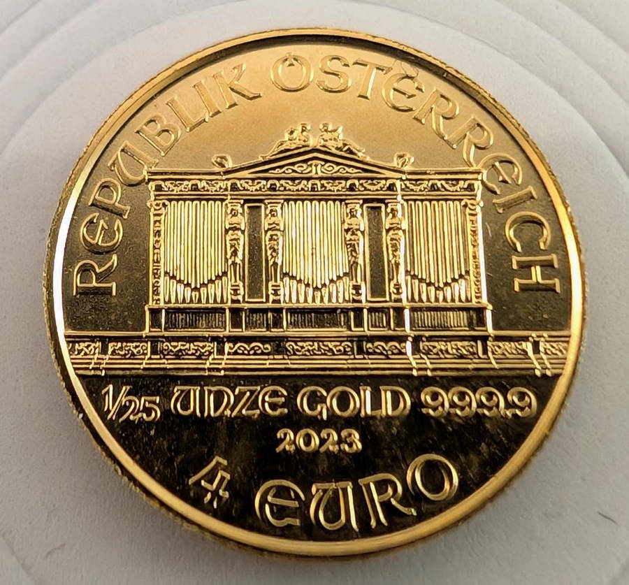 1/25 Ounce Gold Vienna Philharmonic Coin 2023