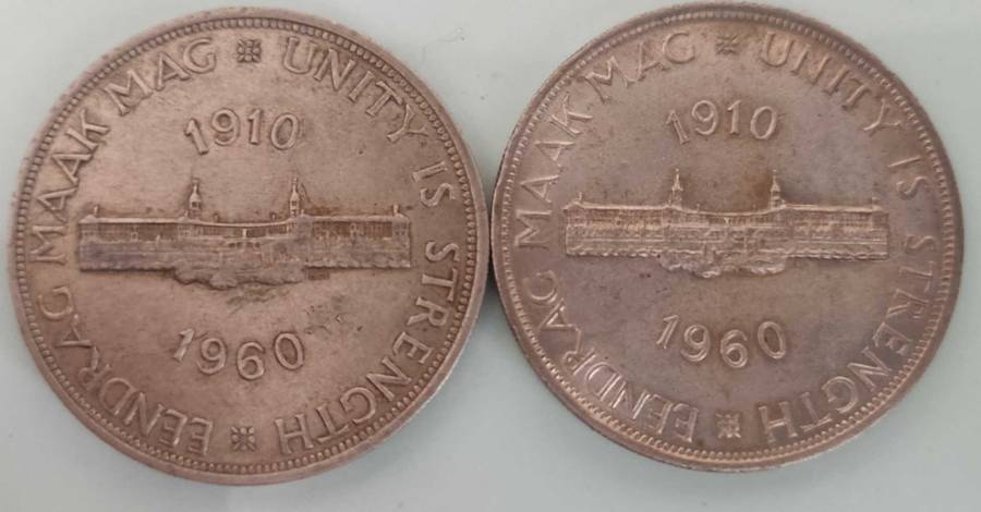 2x 1960 5 shillings