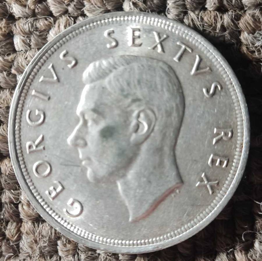 SA UNION SILVER CROWN 1952 5 shilling