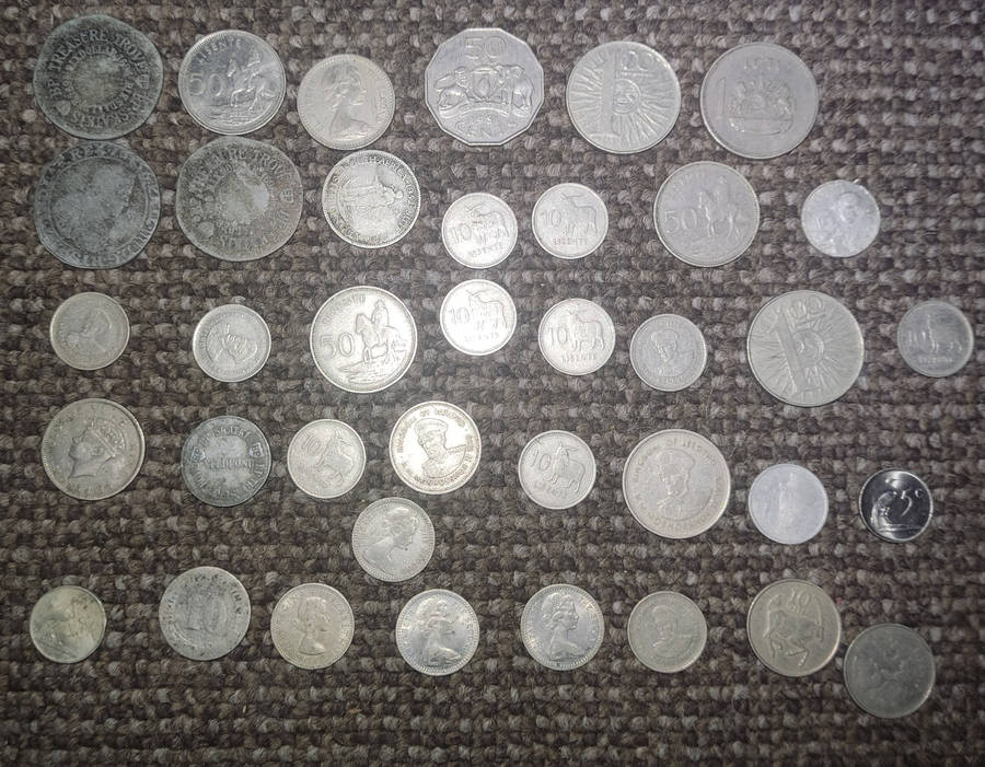 Vintage coins+ few bank notes