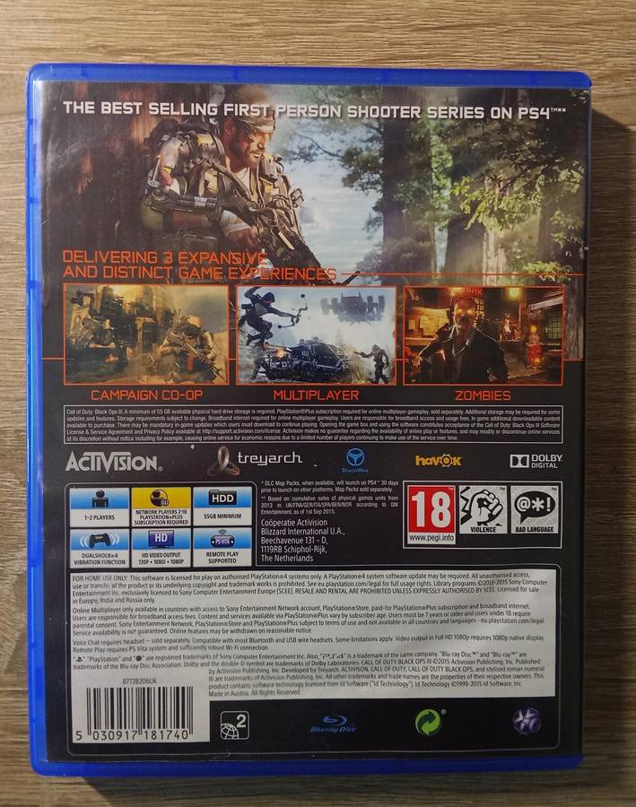 PS4 Call of Duty Black Ops 3 (YOU CAN COMBINE ORDERS WITH US & PAY 1 SHIPPING FEE)