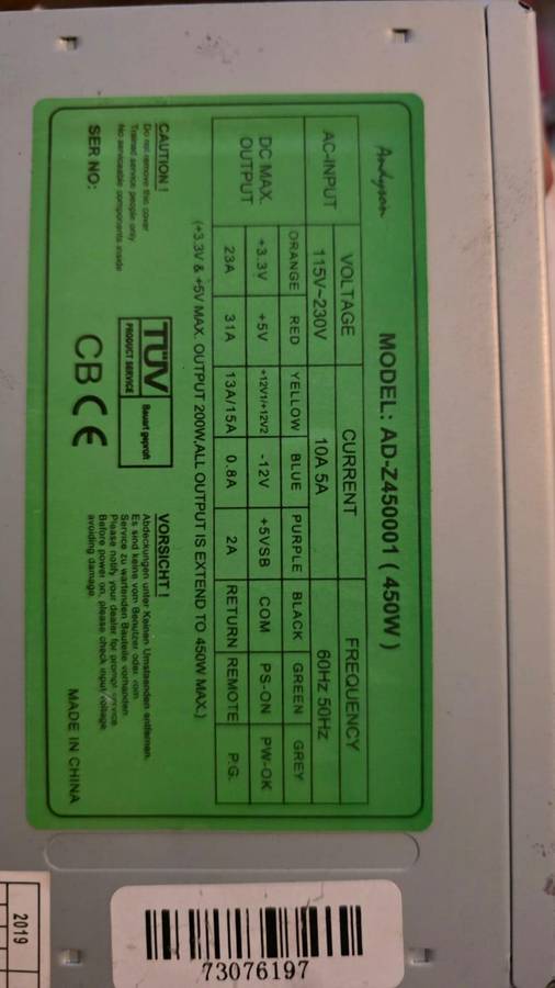 2X 450W Power Supplies & Ram (Please Read description)
