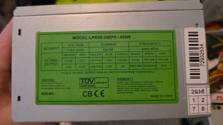 2X 450W Power Supplies & Ram (Please Read description)