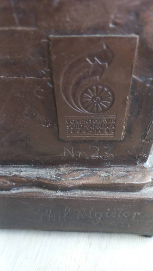 Die Groot Trek 18381988  Rare Phil Potgieter Numbered Sculpture Moulding