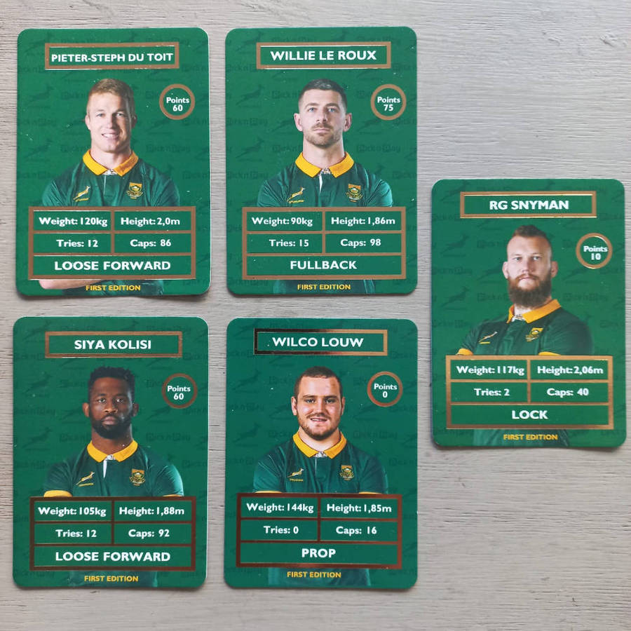 Pick n Pay Springbok Rugby Cards  Set of 5#7