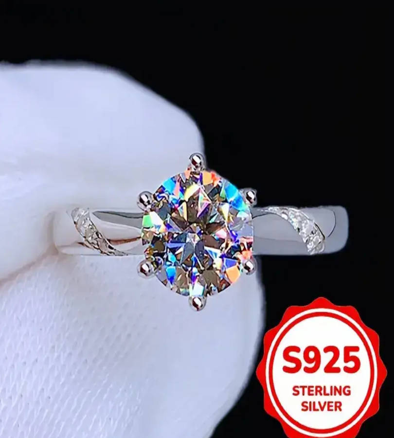 Gorgeous 925 Sterling Silver Elegant Luxury adjustable Ring
