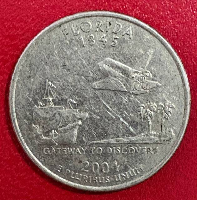 6 x USA States Quarters Collectable all different States.