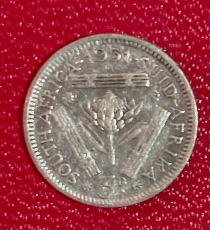 SA Threepence 1951