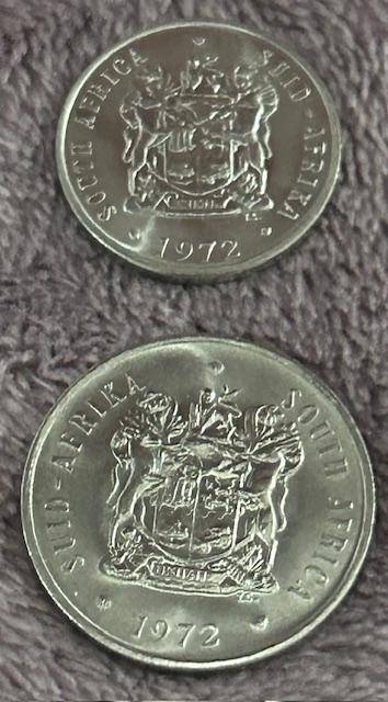 1972 10 cent and 20 cent UNC Combo Spotless coins