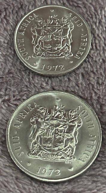 1972 10 cent and 20 cent UNC Combo Spotless coins