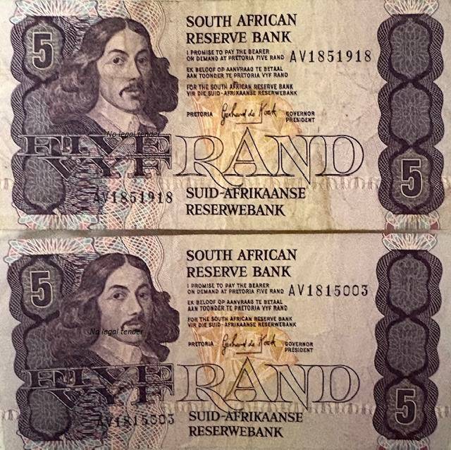 SA Gerhard de Kock R5 x 2