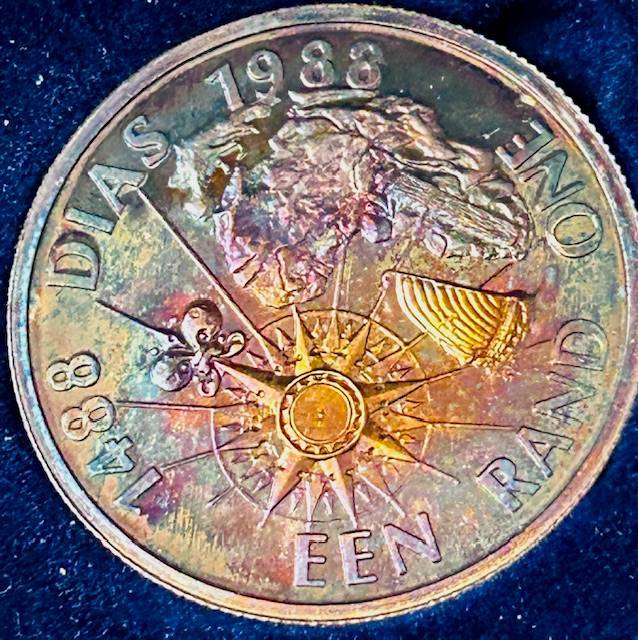 1988 DIAZ FLAMMING PROOF COIN exceptional toning