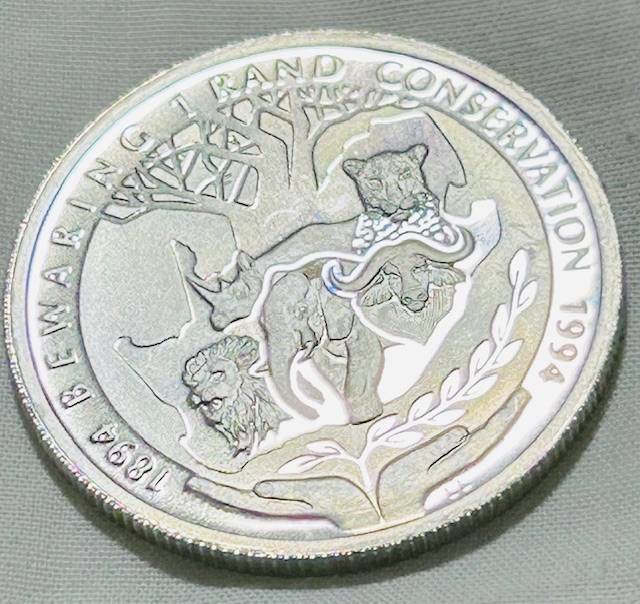1994 Conservation Protea series Proof One Rand Ultra Cameo