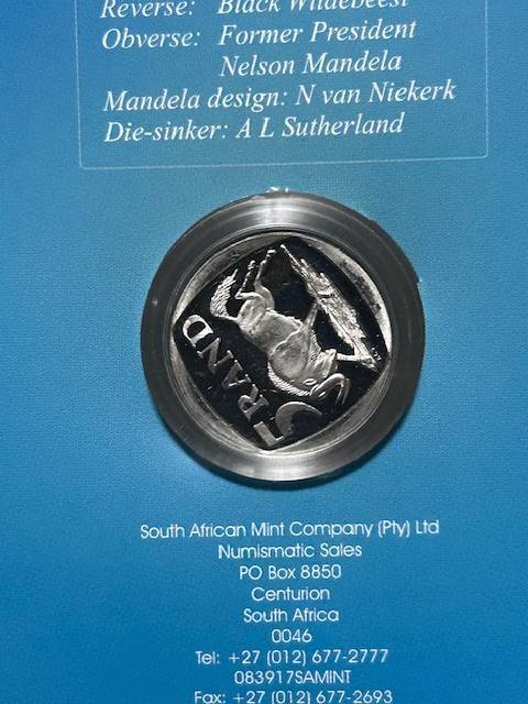 1990 PROOF MANDELA GRAND PERADE R% IN CD HOLDER STILL SEALED x 4 bid per coin