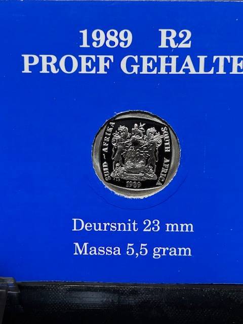 1989 PROOF  R2 COIN IN ORIGINAL BLUE COIN HOLDER FROM MINT ONE STILL SEALED X 2 - BID PER COIN