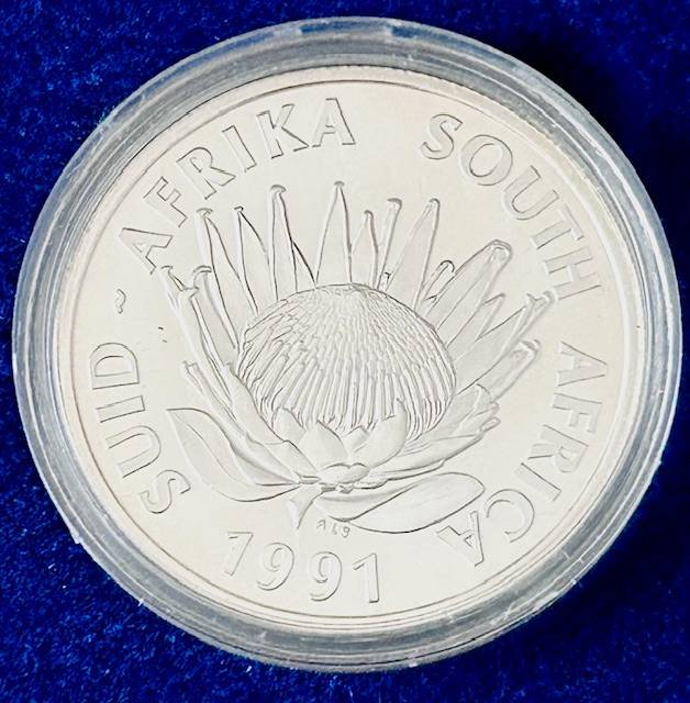 1991 NURSING SILVER PROOF COIN never removed from captule