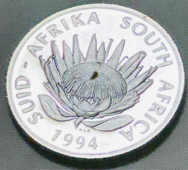 1994 Conservation Protea series Proof One Rand Ultra Cameo