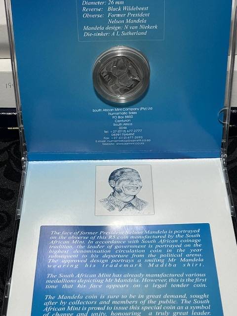 1990 PROOF MANDELA GRAND PERADE R% IN CD HOLDER STILL SEALED x 4 bid per coin
