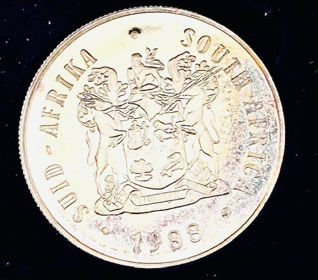 1988 DIAZ FLAMMING PROOF COIN exceptional toning