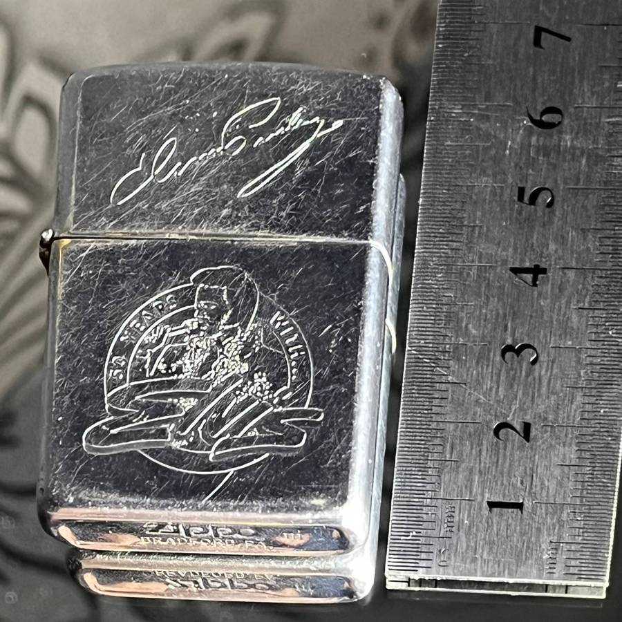 Zippo Elvis Presley 50 Years Commemorative Lighter  Working