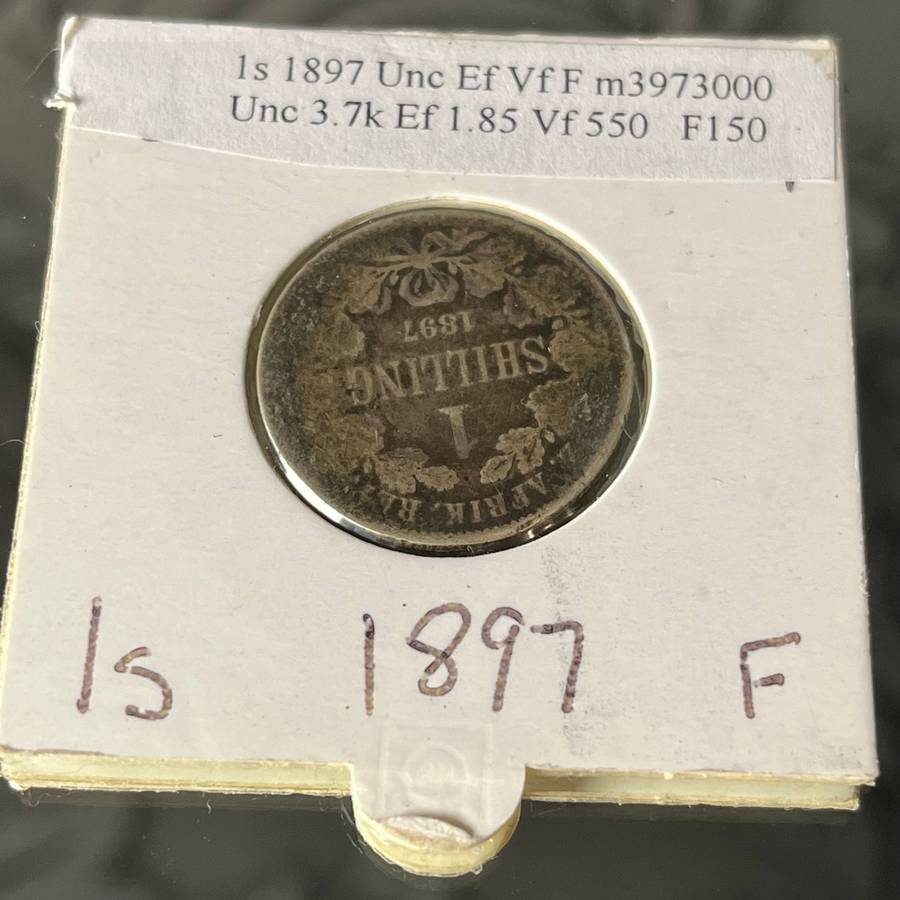 1897 ZAR 1 Shilling  Paul Kruger
