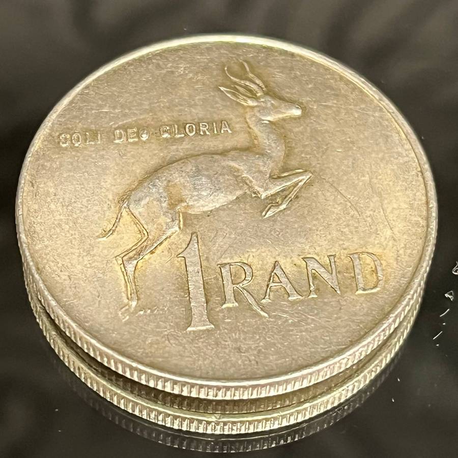 South Africa  1966 1 Rand Silver Coin (80% Silver)