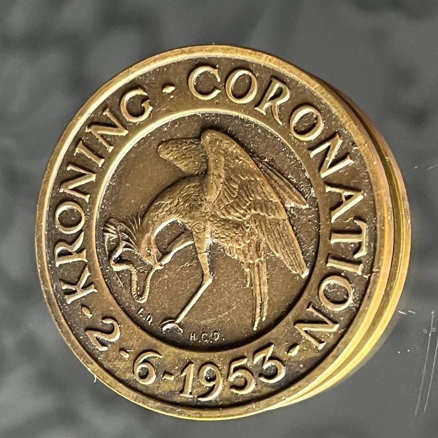 1953 Queen Elizabeth II Coronation Medal  South Africa Issue