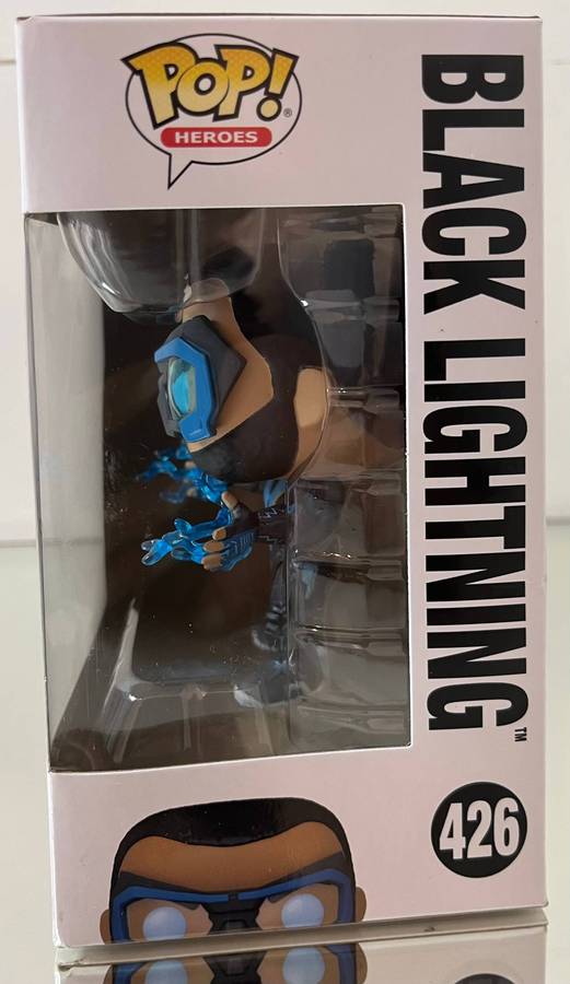  Funko Pop! Black Lightning #426  DC Heroes  Rare Electrifying Collectible!