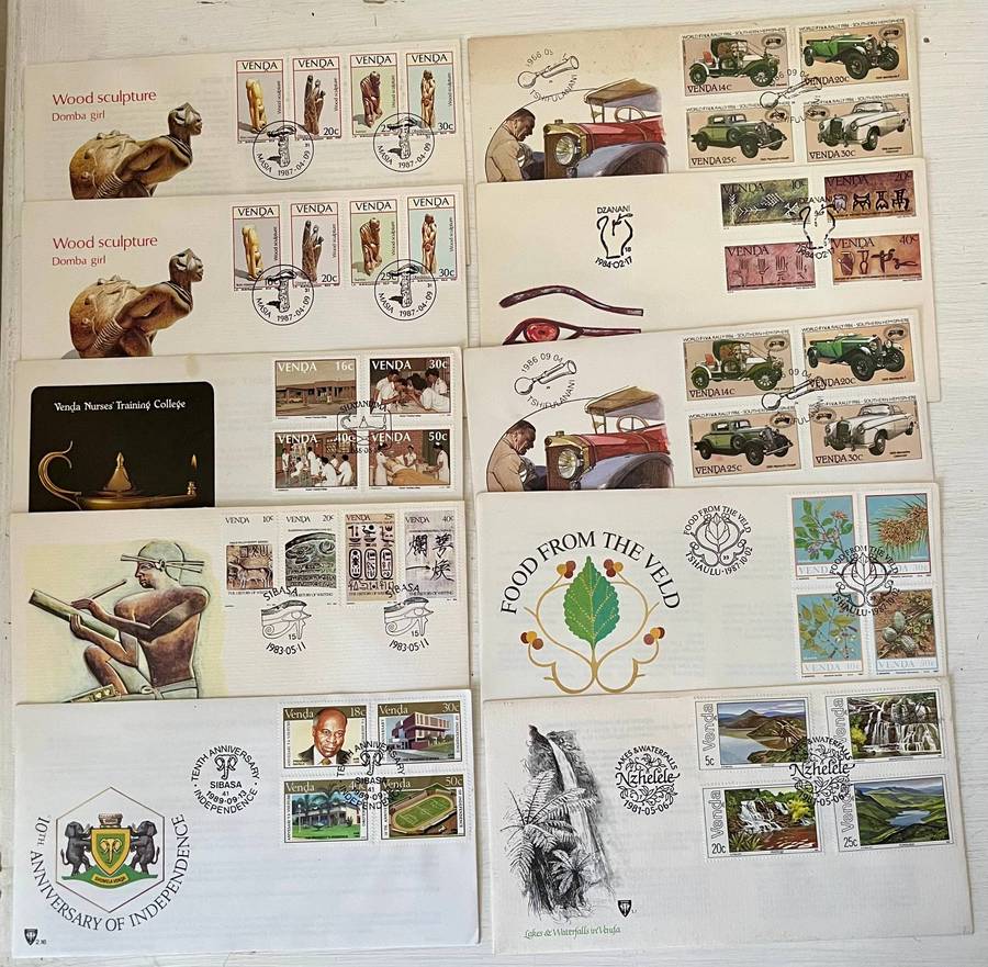 10x Official Venda First Day Covers Lot FDC