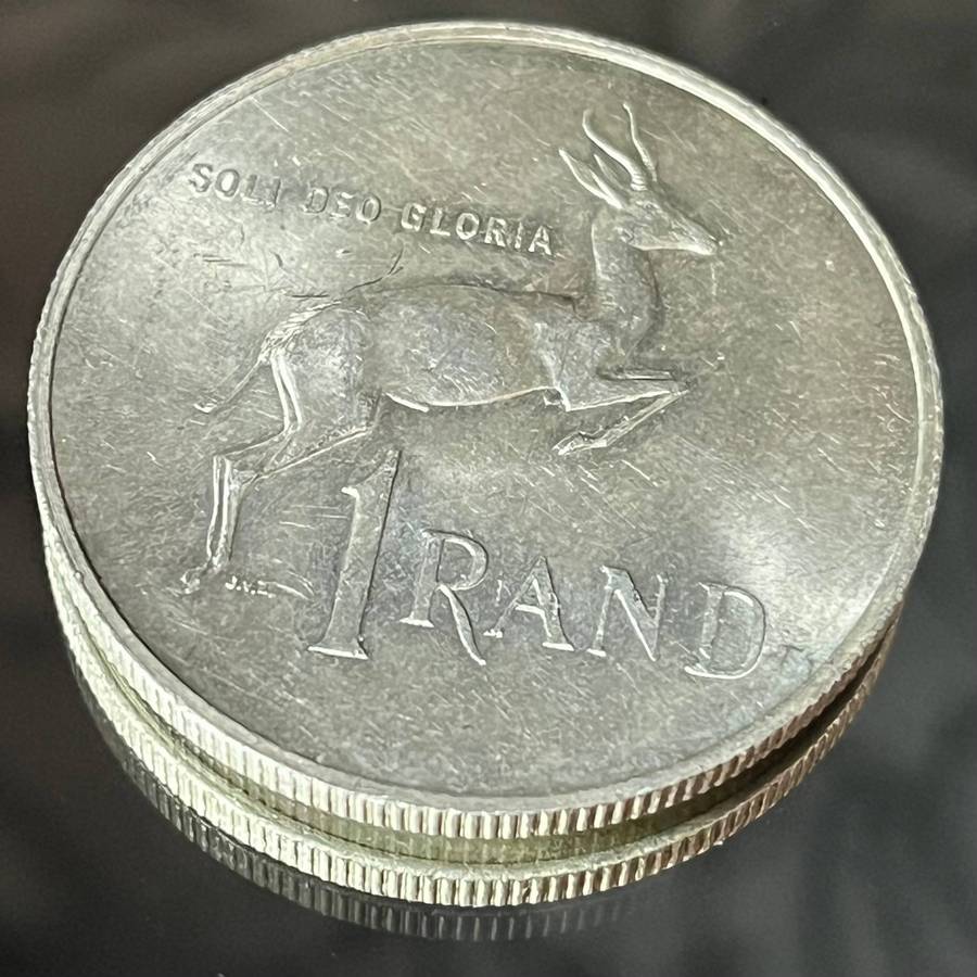 South African 1 Rand Silver Coin 1967  Collectors Piece