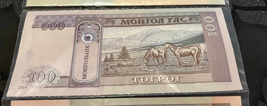 Mongolia Tögrög 7 Banknotes (1 to 500) Set UNC condition
