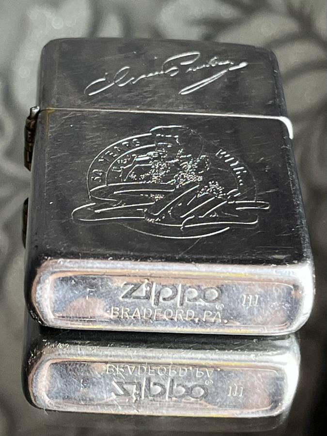 Zippo Elvis Presley 50 Years Commemorative Lighter  Working