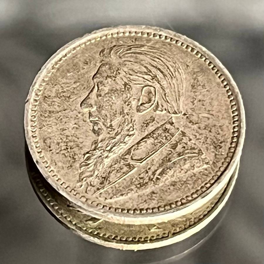  1897 ZAR Silver 3 Pence  Paul Kruger