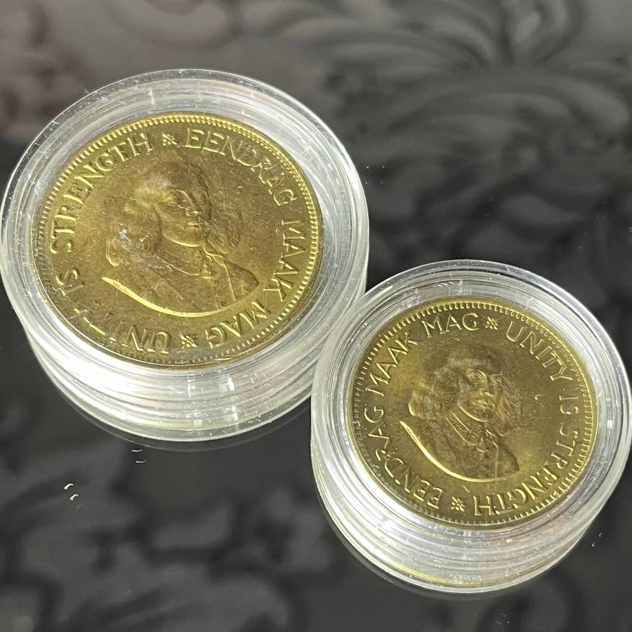 1961 South Africa Decimal Launch Pair  ½ Cent & 1 Cent  First Republic Issue