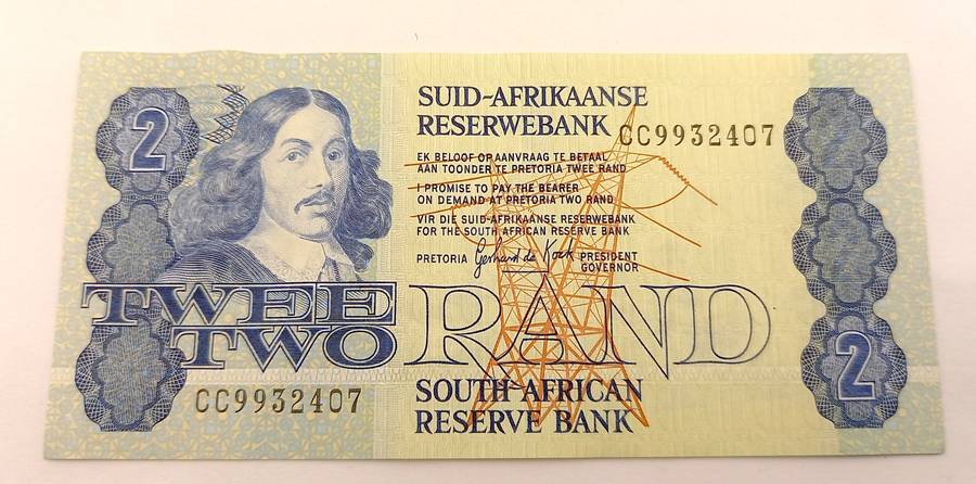 1984 -2 Rand -Signature GPC de Kock -Excellent Condition
