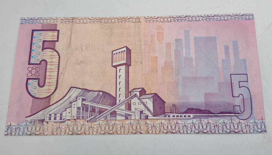 1984 South Africa 5 Rand Bank Note -GPC de Kock 2nd Issue Excellent condition