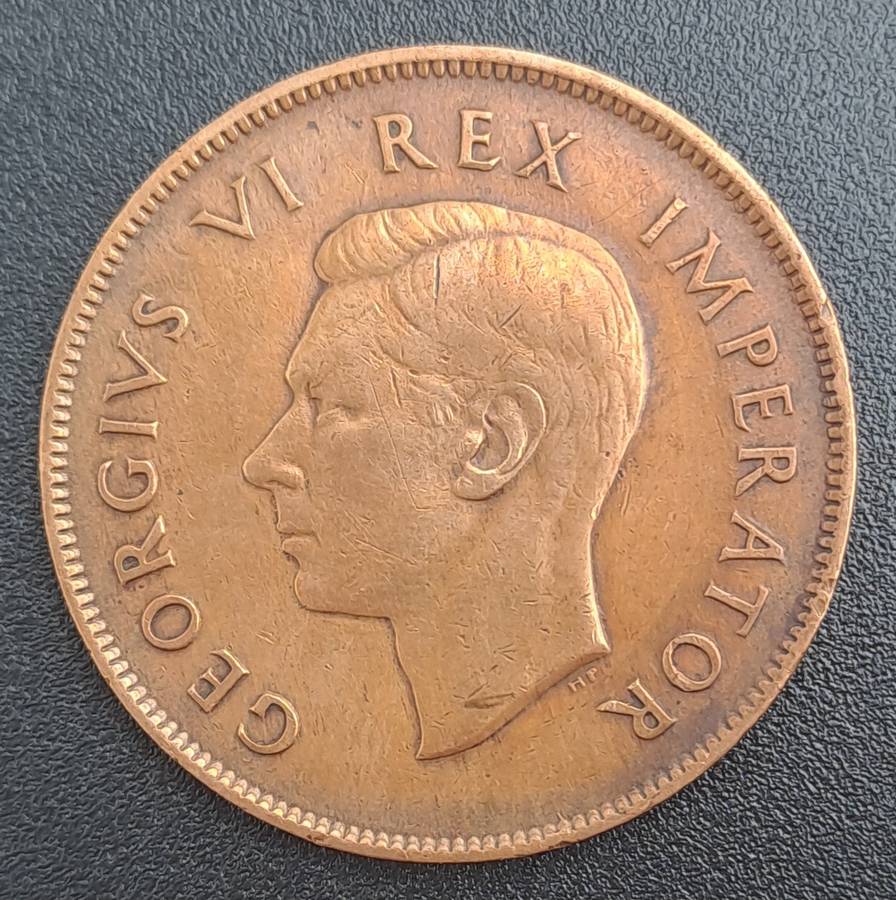 1945  South Africa  1 Penny - George VI Rex Imperator