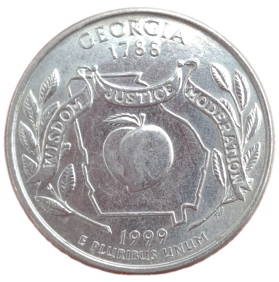 1999 United States  ¼ Dollar "Washington Quarter" Georgia